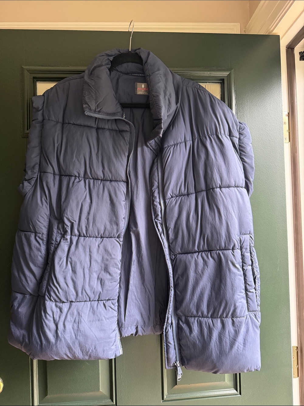 FP Movement by Free People Quilted Puffer Vest in Dusky Blue
